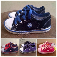 GARANSI TERMURAH Sepatu Anak Crocs Hover Lace Up Kids T1310