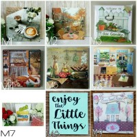 Jual hiasan dinding kayu rumah wall home decor shabby chic vintage decoupag Murah