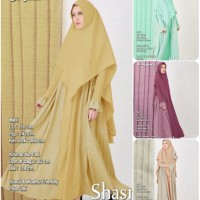 Gamis Maxi Dress Khimar Fashion Muslim Syari Plisket Mira Baju Wanita