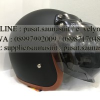 Helm Bogo Retro Black Doff GIX