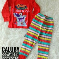 Jual Caluby Oggy and The Cockroach | Setelan Anak Impor Murah Murah