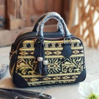 Jual TAS KULIT ASLI ETNIK TENUN SABU MAWAR NINI AYU BAG Murah