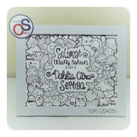 A4 DOODLE Full , Kado Anniversary, Ulang Tahun, Wedding, Pajangan.