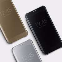 z BEST PRICE Clear View Cover Case Samsung Galaxy S7 Original ORI Flip