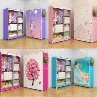 Jual LEMARI PAKAIAN PORTABLE MOTIF 3D ( Mudah dibongkar pasang ) Murah