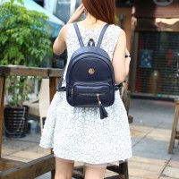 K2983 TAS PUNGGUNG GENDONG RANSEL CEWEK WANITA HITAM & NAVY IMPORT