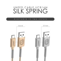 Jual UNEED Silk Spring Kabel Micro USB Data Fast Charging 2.4A - UCB16M Murah