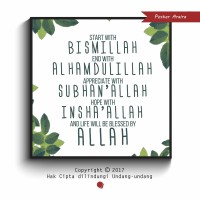 Jual Star & Finish - Hiasan Dinding Wall Decor Poster Kayu Kado Pernikahan Murah