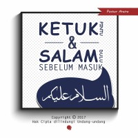 Jual Ketuk & Salam - Hiasan Dinding Wall Decor Pajangan Poster Kayu Murah