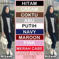 Jual Atasan Wanita Long Vest Outer / Cardigan Long Murah