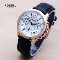 Jam Tangan Wanita Fossil JR Tali Kulit ( Lamborghini,Seiko,Casio,Gc )