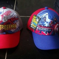 Jual | topi anak |topi captain america|topi karakter|topi spiderman| topi Murah