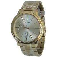 Alba 161050 Analog Tali Rantai Jam Tangan Pria -Gold