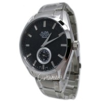 Alba 161175 Analog Tali Rantai Jam Tangan Pria -Silver Hitam