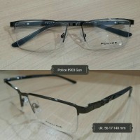 Jual Kacamata Anti Radiasi Half Frame Police Normal minus silinder plus Murah