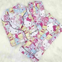 Jual harga grosir piyama kitty minion katun jepang Murah