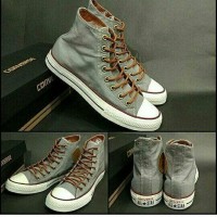 Sepatu All Star Converse Classic Peached Ox Abu-Abu Tinggi Murah