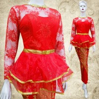 SET KEBAYA PEPLUM ORGANSA BAJU PESTA WISUDA KONDANGAN LAMARAN