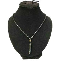 Kalung Magnet Kesehatan Magnetic Medicine Liontin Taring Black