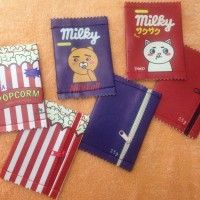Jual Dompet koin kartu mini biskuit makanan popcorn milky milk Murah