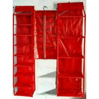Rak Set 3in1 Gantung Polos Resleting Untuk Sepatu Tas & Jilbab
