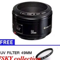 Jual LENSA CANON EF 50MM F1 8 STM FREE UV FILTER 49 MM GARANSI DATA SCRIPT Murah