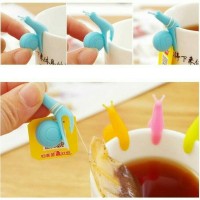 Jual AD090 Gantungan Tali Teh Celup Cangkir Minum Siput Snail Tea Bag Clips Murah