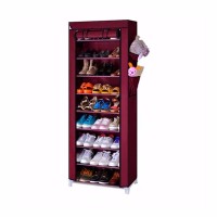 Jual Rak sepatu 10 SUSUN(9 rangka/sekat) dilengkappi dengan cover Murah