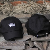 Jual TOPI DAD HAT STUSSY CLASSIC BLACK Murah