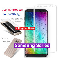 Samsung S8 S8+ S7 Flat S6 Edge Anti Gores Depan Belakang Full Set