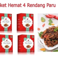 Jual Paket Hemat 4 Rendang Paru Mini Pack Rendang Den Lapeh Murah