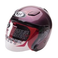 Helm Open Face KYT Dj Maru Solid Deep Purple
