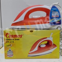 Setrika Cosmos CIS 418 Stainless Steel Plate Electric Iron Anti Gores