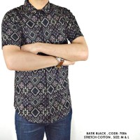Jual BAJU KEMEJA BATIK TRIBAL 3 COWOK PRIA FORMAL Murah