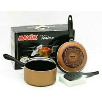 Jual MAXIM VENICE 5 SET IN 1 PANCI TEFLON SPATULA SPONGE Murah