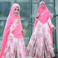 model baju muslim gamis terbaru dan modern tk1 syari areta