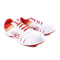 Sepatu Running Casual Sport TREKKERS Wanita M-Dania Putih/Merah Bata