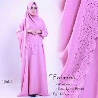 Setelan muslim gamis syari khimar polos fatimah busui xl jumbo