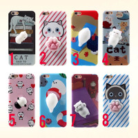 Jual READY Squishy Cat 9gag Case Iphone ip 5 5s 6/6s 7 Case + Squishy Murah