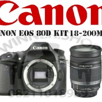 kamera canon EOS 80D kit 18-200 (GARANSI RESMI CANON DATASCRIP)