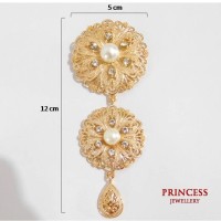 Jual Bros Kebaya Kutu Baru Susun 2 Batu Mutiara Gold merk Sachi BK 647 Murah