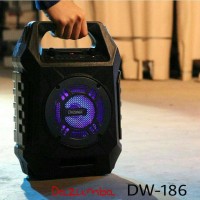 Jual Paket Lengkap Speaker Aktif Karaoke n Portable Dazumba DW 186 Murah