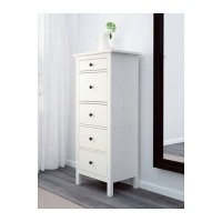 IKEA HEMNES Lemari 5 Laci - Warna putih