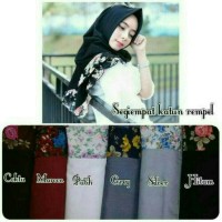 Hijab/Kerudung/Jilbab Renda Bunga Segi empat /Segi4bunga/Rumbai Bunga
