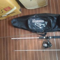 terbatas paket mancing lengkap reel oregon spool besi dan joran full