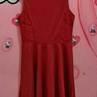 Jual DRESS CHEONGSAM IMLEK WANITA MAROON LACE MIDI BAJU ATASAN DEWASA TANK Murah