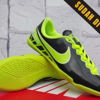 ready stok Sepatu Futsal Anak-Nike Tiempo ACC Hitam Hijau Anak ori