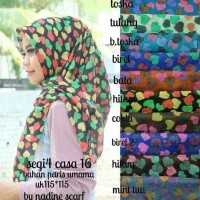 Segi4 Love Hijab Umama Kerudung Casablanca Scarf Square Wly06