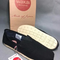 sepatu wakai murah hitam polos