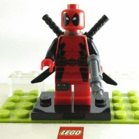 Jual Lego Minifigure Deadpool from Set 6866 Wolverine's Chopper Showdown Murah